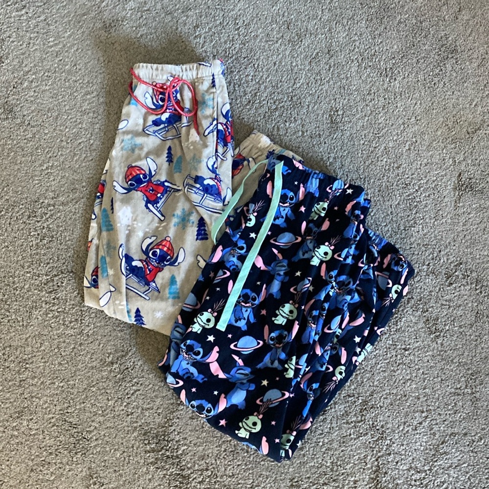 2 pairs Disney Stitch pajama pants